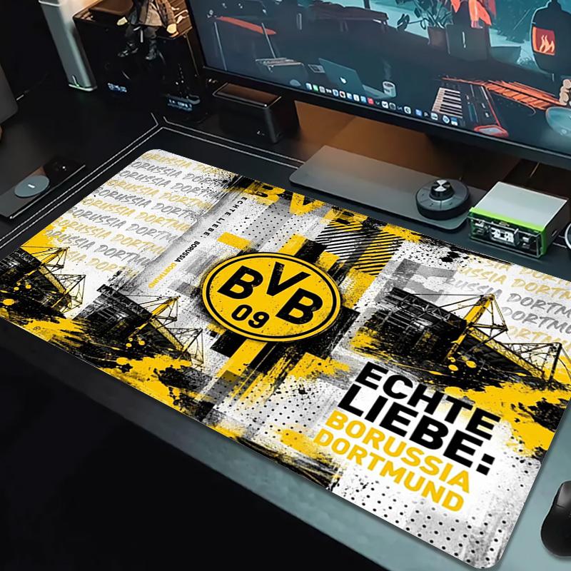 Bvb Fc Farbe Mauspads Großes Gaming Tischkissen Rutschfestes Laptop Tablet Großes Mauspads XXL Matte Mini PC Spielmatte Mit Verriegeltem Rand