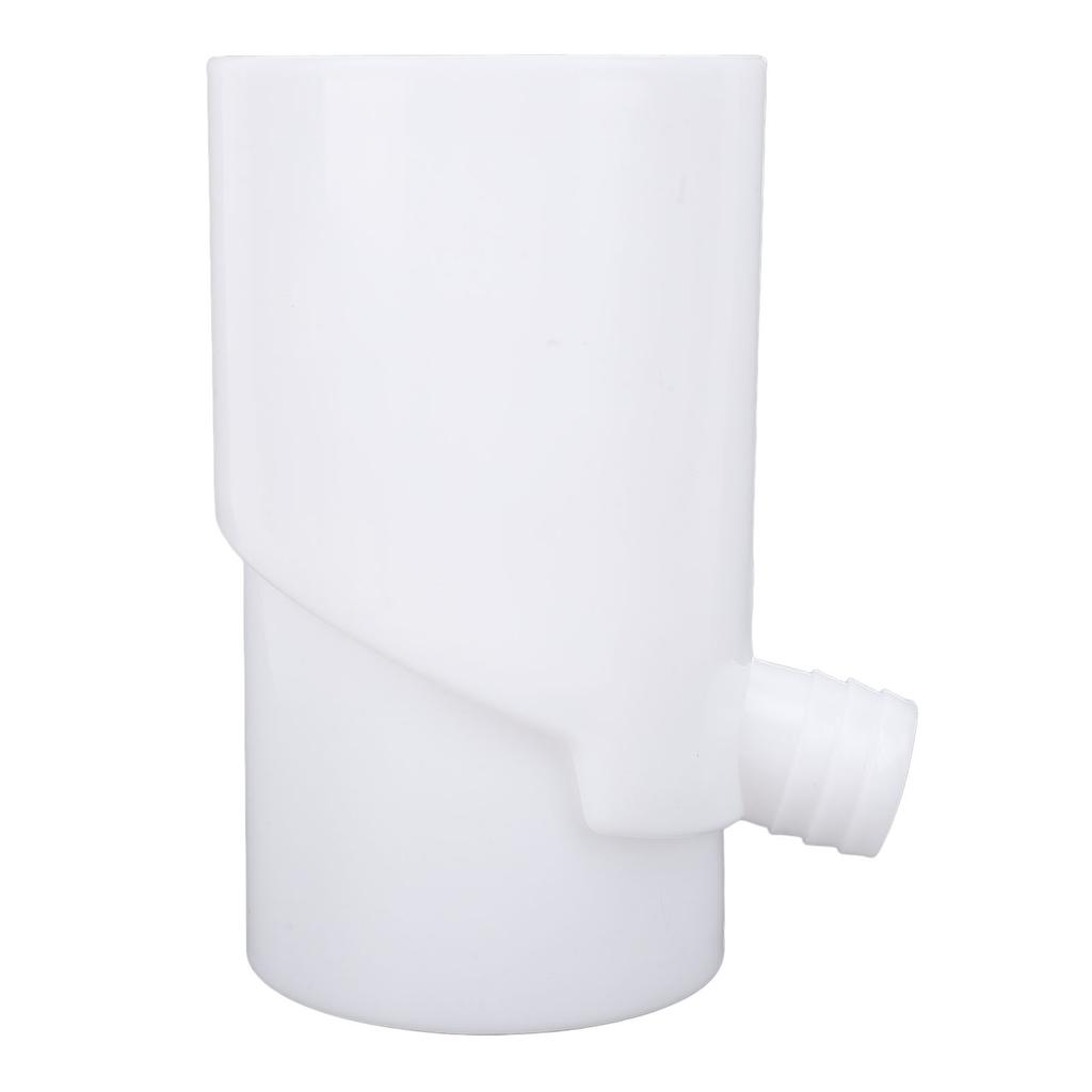 10cm Rainwater Collection System Efficient Round Downspout Diverter for Irrigation Systems Aquariums White