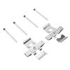 Disc Brake Caliper Hardware Kit MBA1296 Stainless Steel Front Brake Pads Fitting Kit with Pins Clips for 406 Coupe