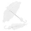 White Mini Bridal Lace Umbrella Parasol Wedding Supplies Banquet Stage Photography Prop