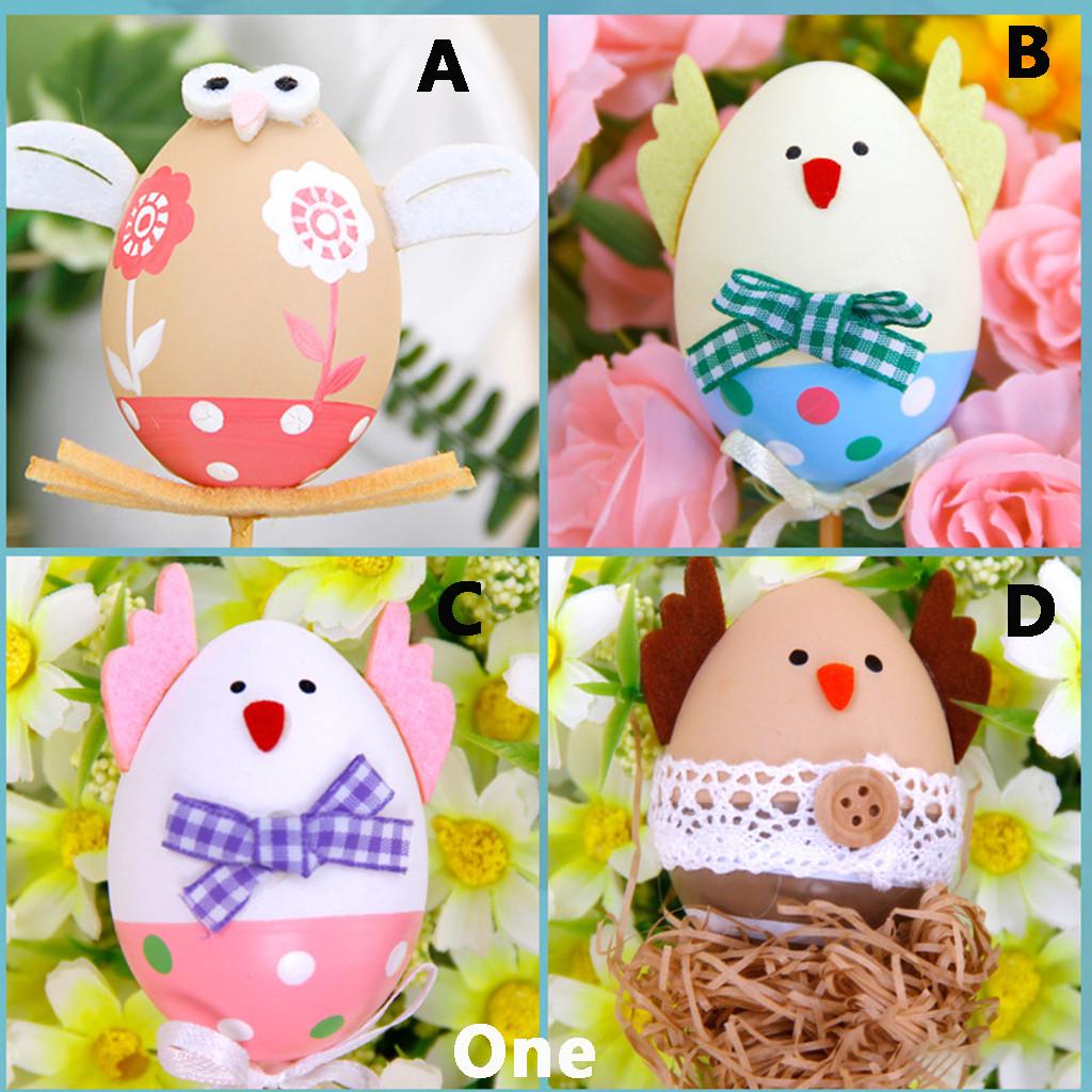 Easter Bunny Egg Display Home Party Decor 3Pcs House Decoration Rabbit Wedding