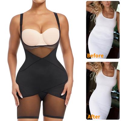 Kadınlar için Şekillendirici Bodysuit Bel Eğitmeni Sıkı Kontrol Tüm Vücut Şekillendirici Zayıflama Korsesi Karın Kuşağı Tank Topları Uyluk İnceltici