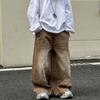 Toddler Boys Solid Color Loose Fit Denim Pants Casual Elastic Waist Long Jeans For Spring Autumn