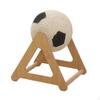 Cat Scratcher Ball Sisal Furniture Protection Football Design Creative Exercise Toy with Stable