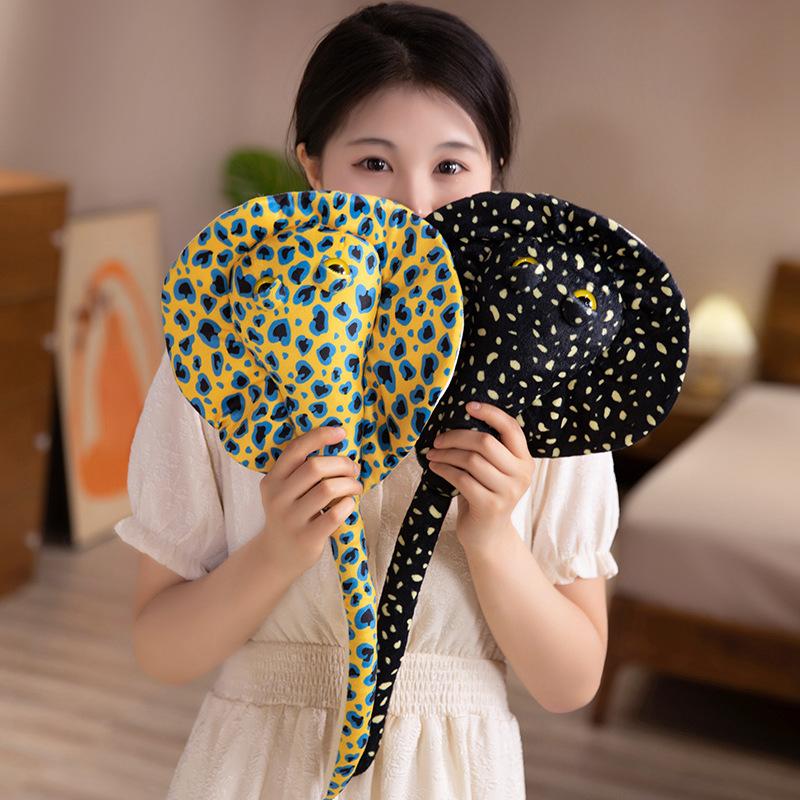 25/35/50cm Simulate Spider & Ray Plush Toy Cute Spider Doll Stuffed Soft Animal Pillow Leopard Ray Halloween Decor Party