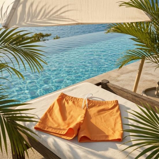 Costume da Bagno per Bambini Vita Regolabile Resistente alle Macchie Morbido Traspirante Tessuto ad Asciugatura Rapida Vestibilità Comoda Pantaloncini da Bagno