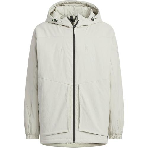 Adidas FW24 Puffer Jacket Men s Sesame Light Gray JY4194 L