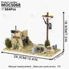 MOOXI Military Wars Simulation WW2 Battlefield Weapons Vehicle Model Set MOC Bricks DIY Building Blocks Toys Children Adult Gift