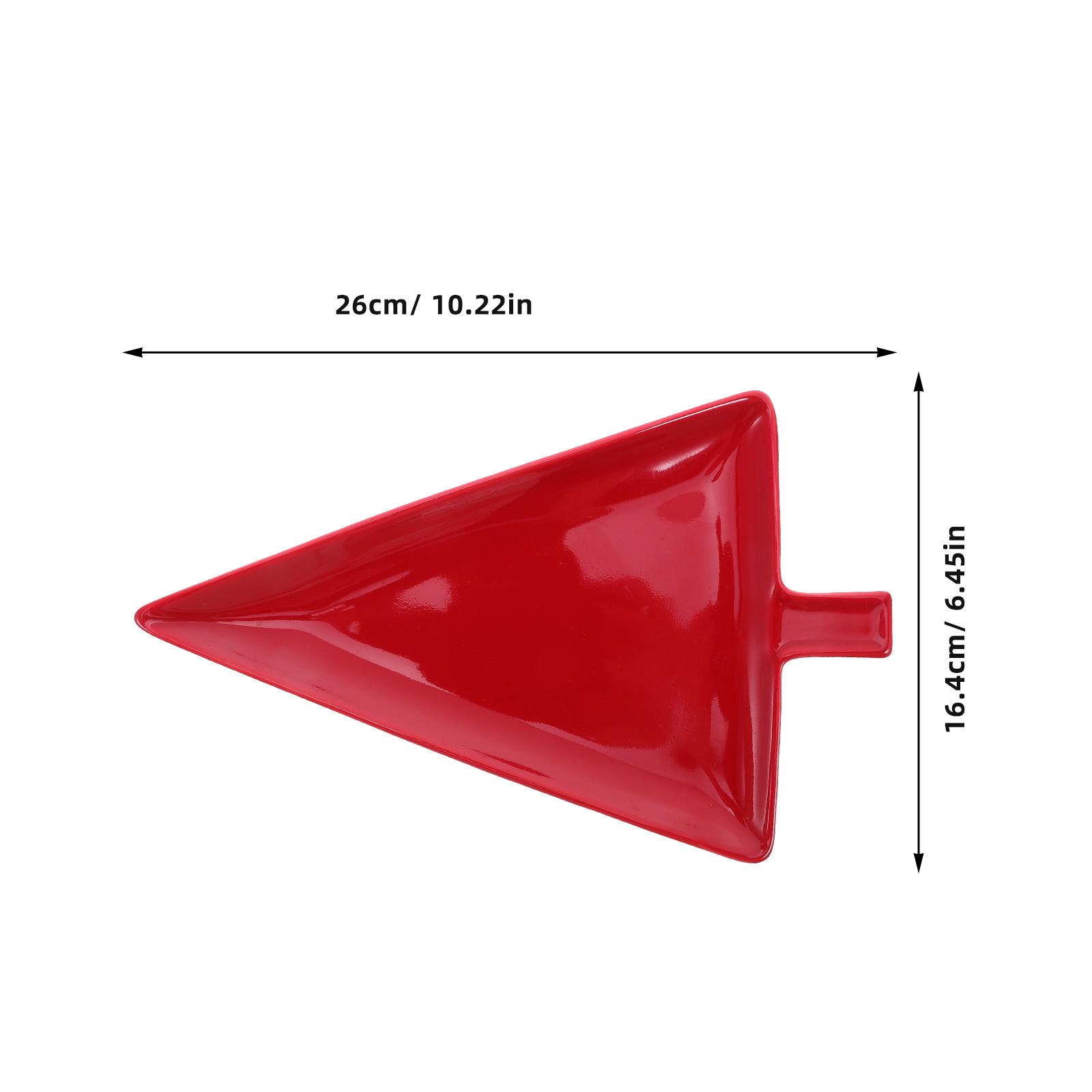Christmas Tree Shaped Ceramic Plate Medium Holiday Serving Tray for Cookies Desserts Candy Fruits Christmas Candy Dish