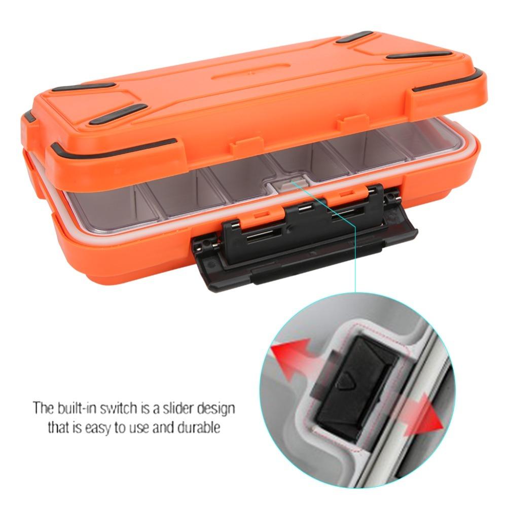 Waterproof Fishing Lure Box ABS Fishing Tackle Box Durable Lure Organizer  Lure Storage