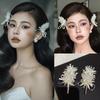 1/2pcs French Ballet Style Imitation Pearl Bow Ribbon Women Hairpin Sweet Simple Elegant Bangs Side Clip Headwear