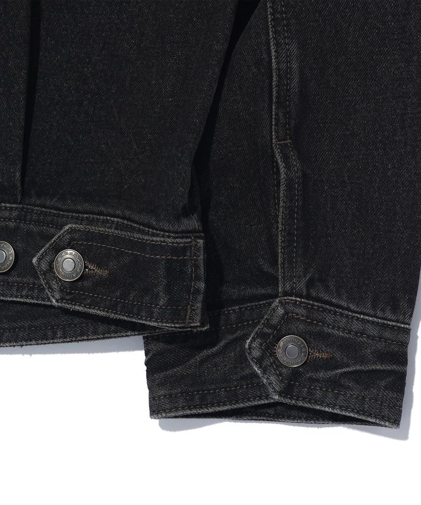 Annoyed Brushed Wash Denim Jacket Lq1Ju012_Black