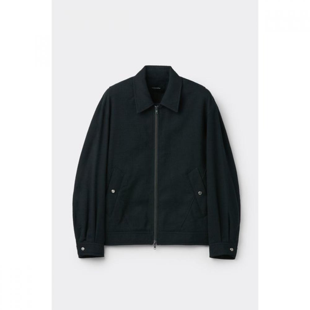 Customellow Zip Up Jacket Black Tweed Cwjaa25501bkx S