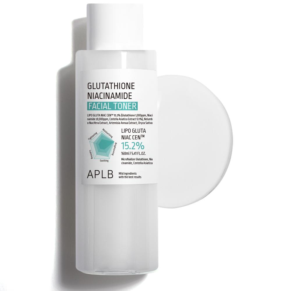 APLB Glutathione Niacinamide Facial Toner 160ml - Hydrating Brightening, Korean