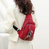 Oxford Chest Bag Women's Retro Travel Small Back Pack