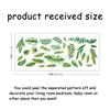 1sheet PVC Wall Stickers Wall Decoration Leaf Pattern 900x390mm