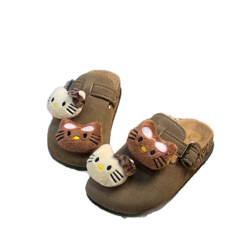 Girls' Slip-On Outdoor Clogs, 2025 Spring/Autumn, Soft and Non-Slip, for Older Children, Birkenstock-Style, Casual Wear.