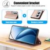 SY-003 For Oppo A60 4G Case PU Leather Stand View Phone Wallet Cover with Hand Strap