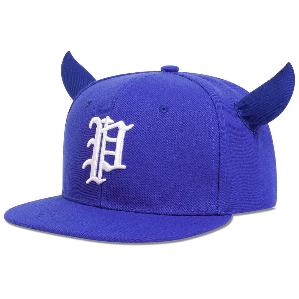 Mode Hip Hop Baseballkappe P Buchstaben Stickerei Hip Hop Kappe Herren Trucker Caps Niedliche Hörner Sport Sonnenhut Baumwolle Snapback Hüte