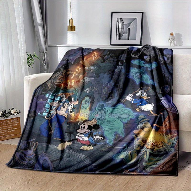 1pc, Disney Characters In a Haunted Mansion Home Decor Gift Set Featuring Cozy Flannel Blankets for Bedroom, Living Room, Travel, Camping, Car