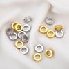 2pcs 5Pcs 9.5x3.3mm 18K Gold Color Plated Round Spacer Beads with Zircon Brass Handmade DIY Bracelet Jewelry Making Accessories