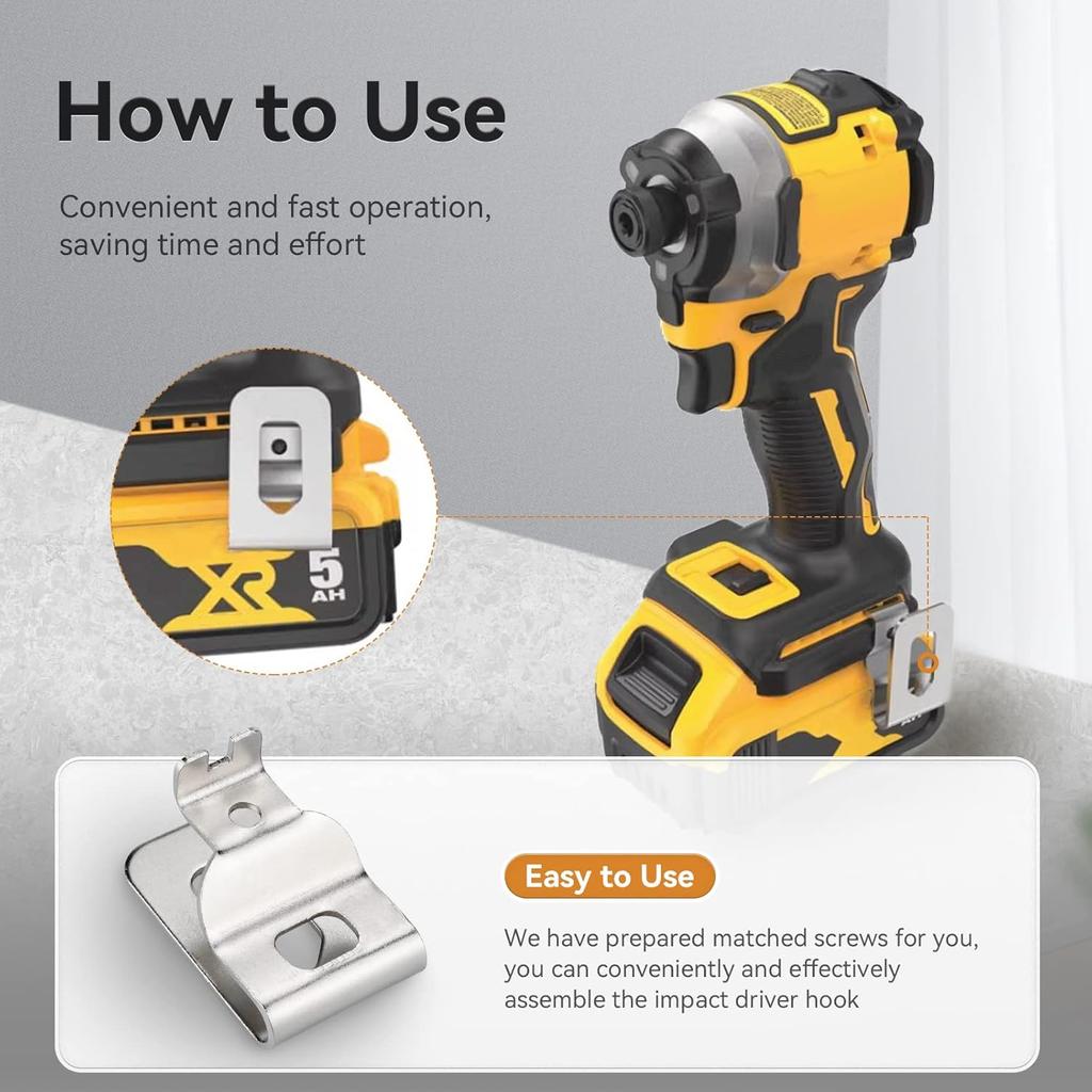 1-10PCS Electric Drill Belt Clip Hooks Hammer Impact Wrench Accessories For DeWalt 20V Drill Driver N268241 N169778 DCD980