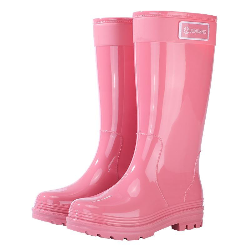 Hot-selling Women's Shoes High Fashion Rain Boots Women's Long Water Boots Outdoor Non-slip Water Shoes Rubber Shoes