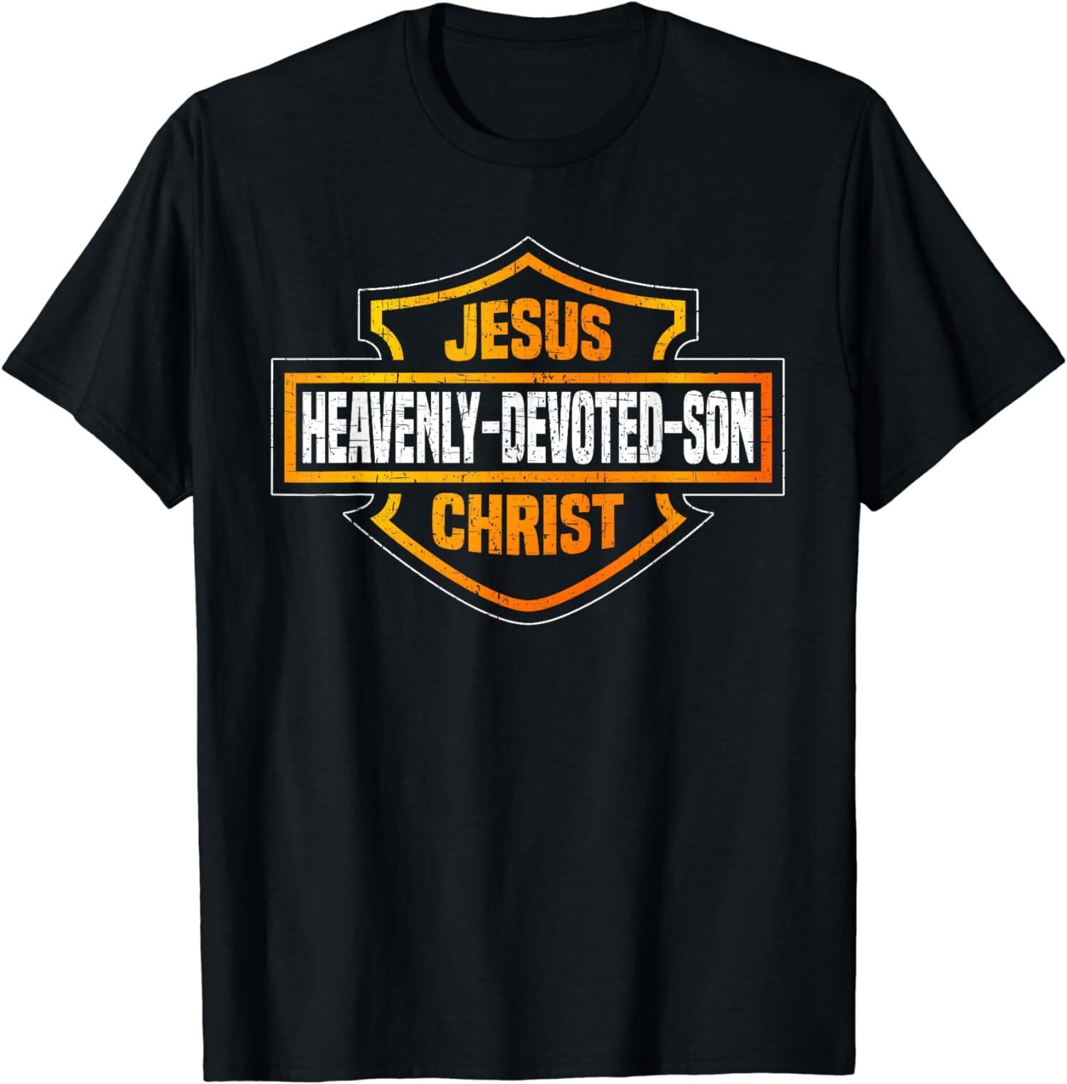 NEW LIMITED Jesus Heavenly Devoted Son Christ Parody Religious Tee T-Shirt L