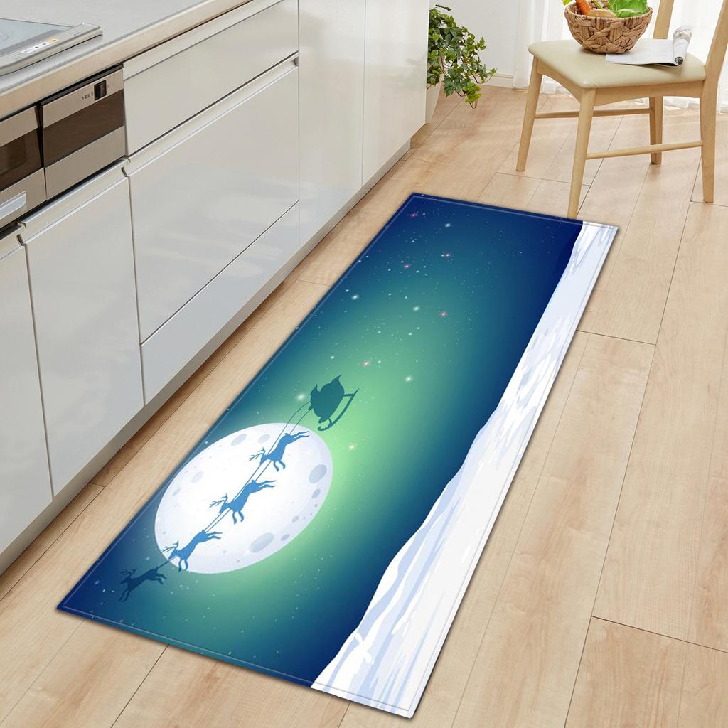 Christmas Kitchen Sand Carpet Doormat Long Floor Mat