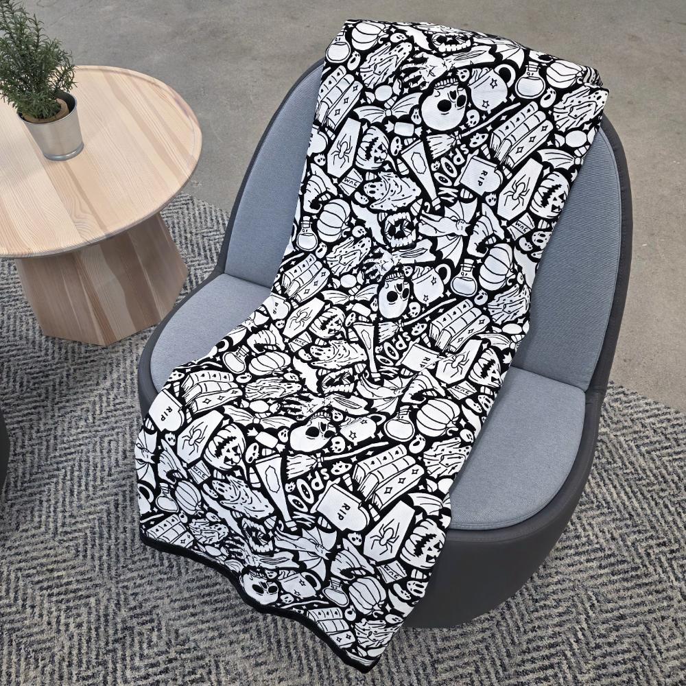 DIY Coloring Blanket with Markers Color Your Own Blankets Customizable Blanket You Can Color Fuzzy Velvet Washable Creative Gift