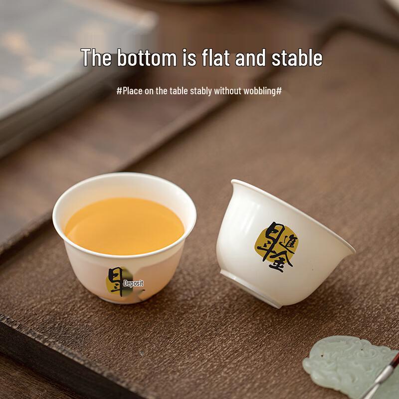 Disposable Pearl White Corn Starch Tea Cups