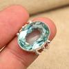 Aqua Apatite Ädelsten 925 Sterling Silver Handgjorda smycken påkostade Ring present för kvinnor