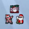 Cartoon Santa Claus OK Gesture Alloy Brooch Lapel Badge Pin For Backpack Jacket Christmas Party Accessory