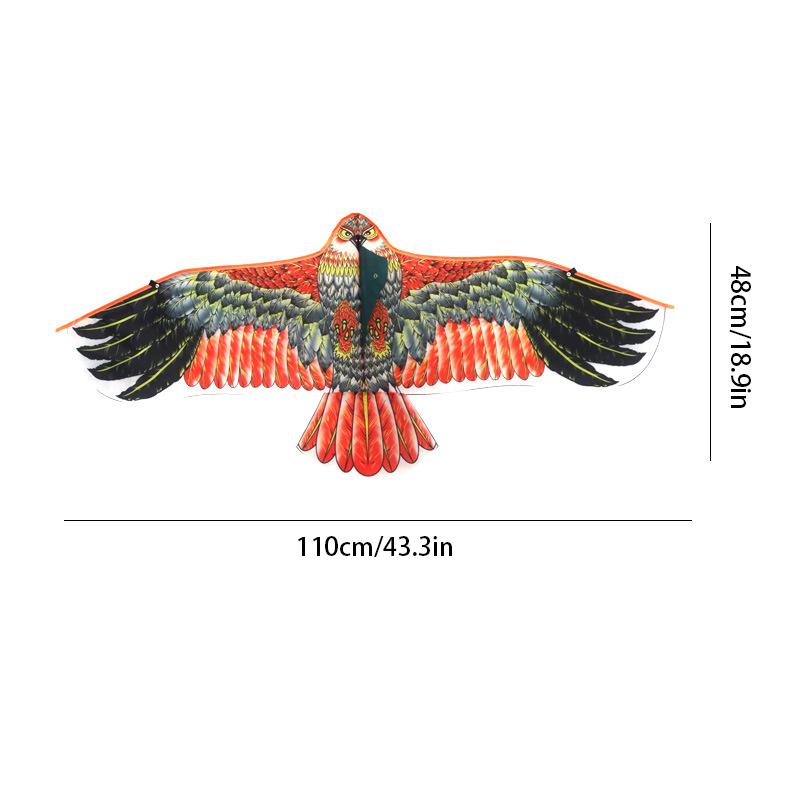 1.1M Eagle Kite With 30 Meter Kite Line Large Eagle Fly Bird Kites Children Gift Family Trips Garden Outdoor Sports Game Toy