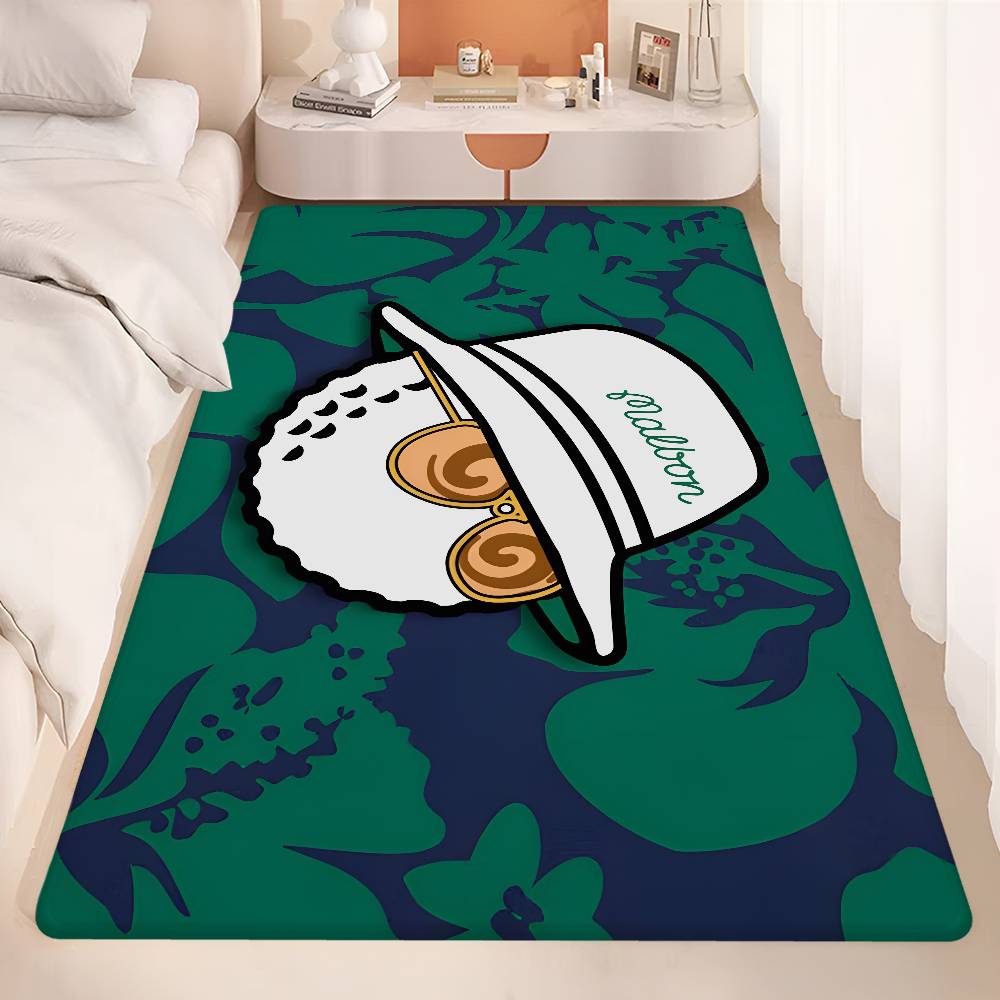 Fashion M-Malbon G-Golf Floor Mat INS Style Soft Bedroom Floor House Laundry Room Mat Anti-skid Household Carpets