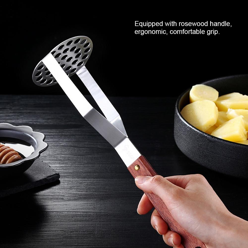Food Crusher Household Manual SUS304 Stainless Steel Pressed Potato Masher Crusher Kitchen Utensils Potato Crusher Potato Masher