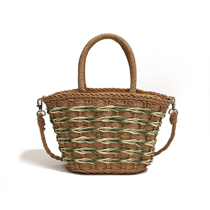 

Holiday Bag Women s New Shoulder Oblique Span Bag Versatile Woven Bag Handbag зелений