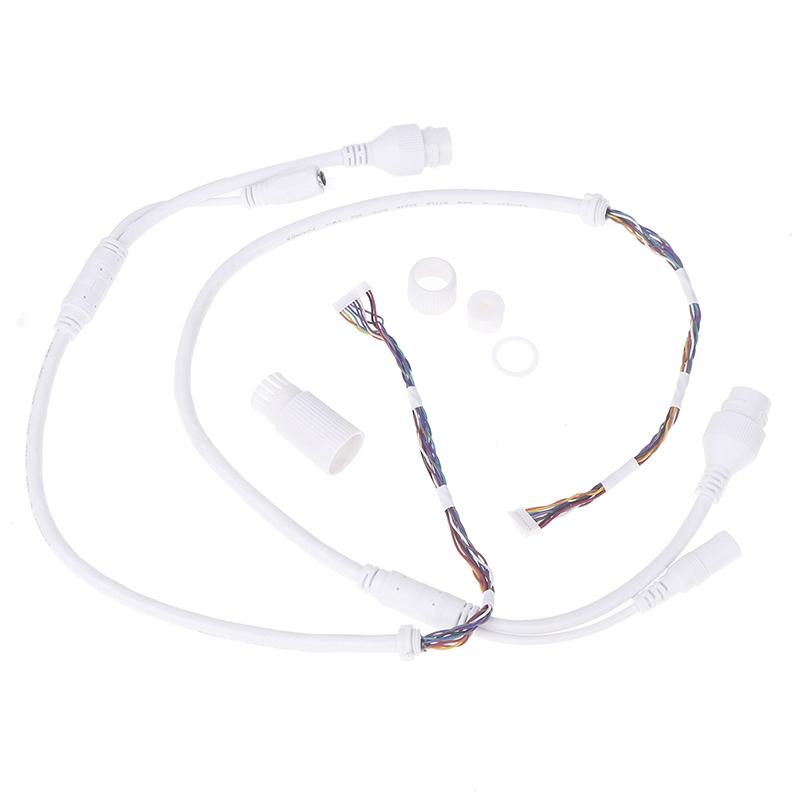 1Pc Ethernet Lan Cable Poe Rj45 Network Cable 10 Pin 10 Core 12 Pin 10 Core Tail Line Waterproof Cap For Camera