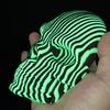 3D tištěné luminiscenční kvantové svítící masky lebky pro úlevu od úzkosti, svítící ve tmě fidget stolní dekorace, unikátní gotická domácí ozdoba
