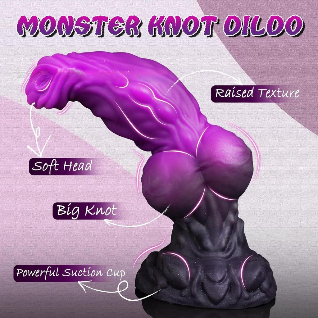 Colored Silicone Shaped Dildo Simulated Animal Dog Dildo Fake Penis Male And Female SM Sex Product Monster Anal Plug
