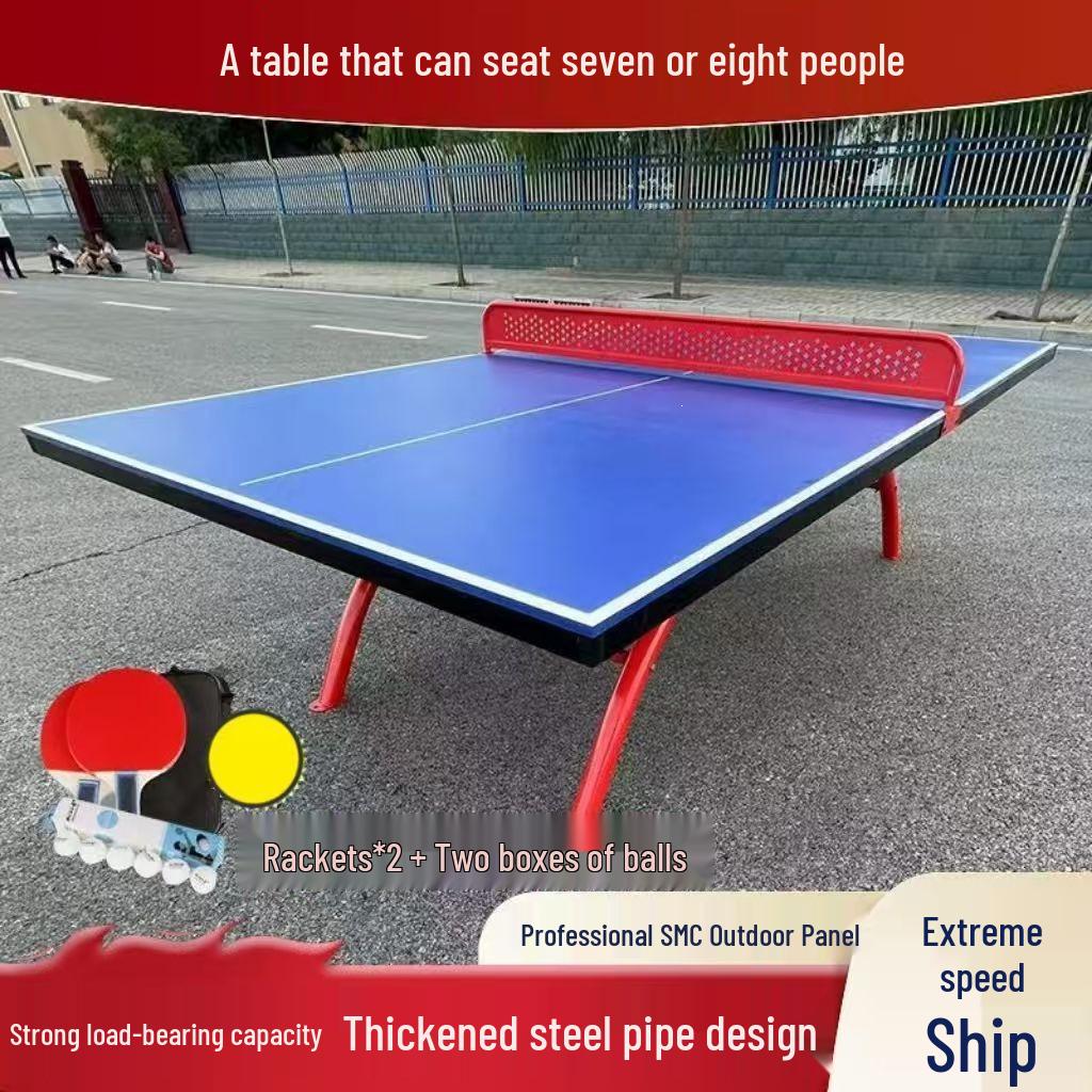 2026 Professional Outdoor Table Tennis Table - Moisture & Rust-Proof, Standard Thickened Design