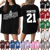 Dame Afslappet Kortærmet T-shirt med Bogstavtryk