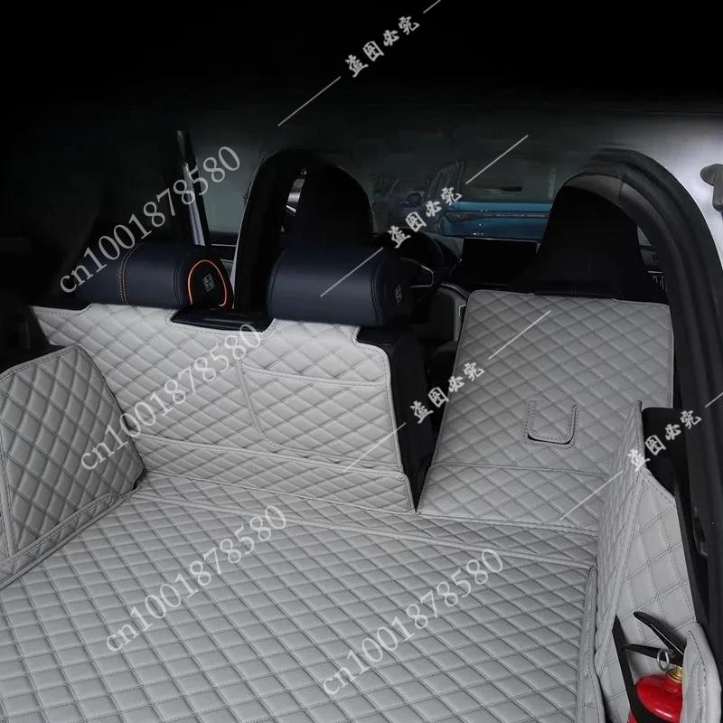 For BYD Seal U Sealion 6 Song Plus DMI Custom Trunk Mats Leather Durable Cargo Liner Boot Carpets PU-leather Waterproof Details