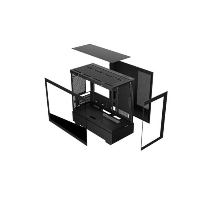 Skříň Keep Out XC-301 Sklo Černá ARGB Micro ATX/ITX Tvrzené sklo Ventilátor 420mm GPU