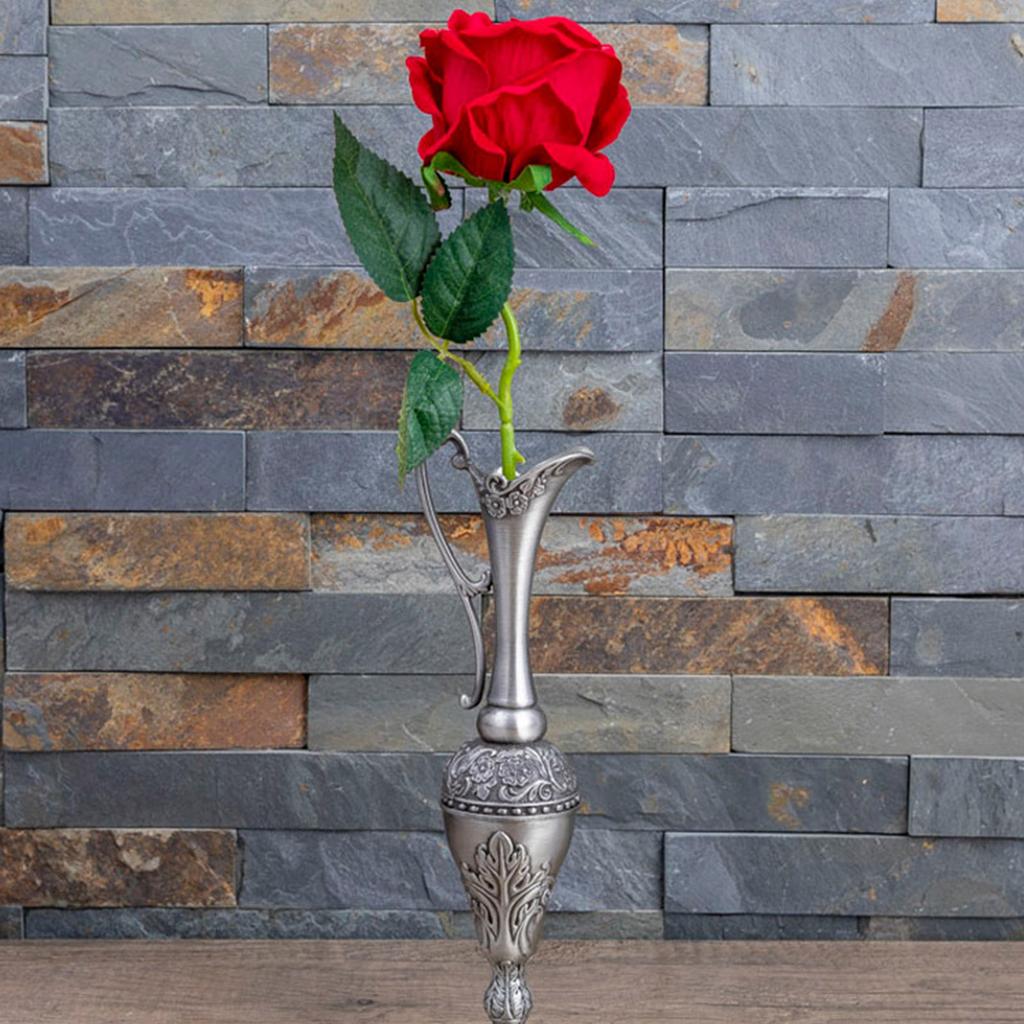 Minimalists Metal Vases European Vintage Embossed Flower Container For Florals Arrangements Centerpieces Decoration