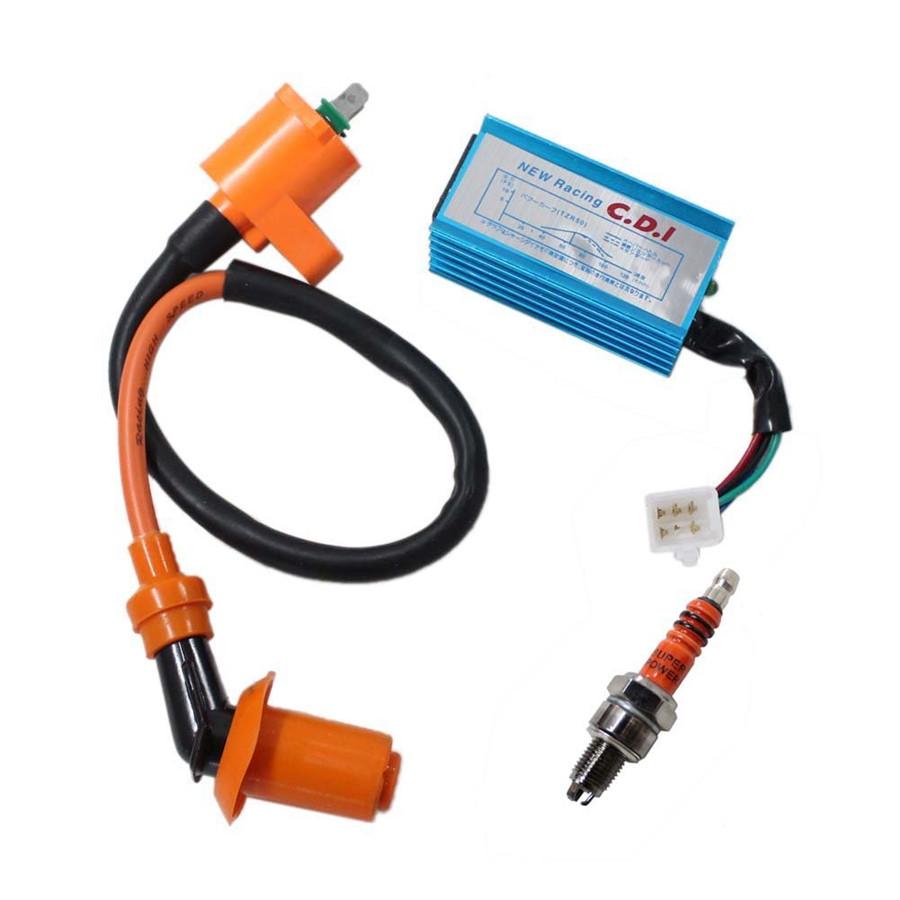 

Racing Ignition Coil Spark Plug AC Cdi For Gy6 Scooter Go Kart 150/125/50cc ATV