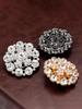 1pcs Rhinestone Buttons for Fur Coat Cardigan Rhinestone for Needlework Collar Sewing Embellishment Replace Metal Buckle