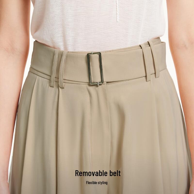 VEROMODA Women's High-Waist Detachable Belt Skirt-Pants