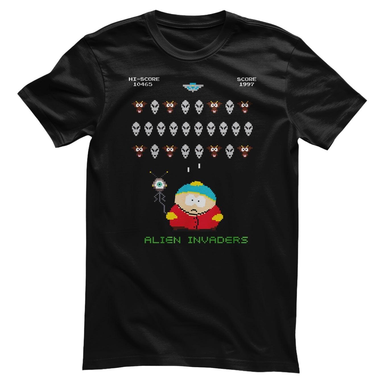 Officially Licensed South Park Aliens Invaders Mens T-Shirt S