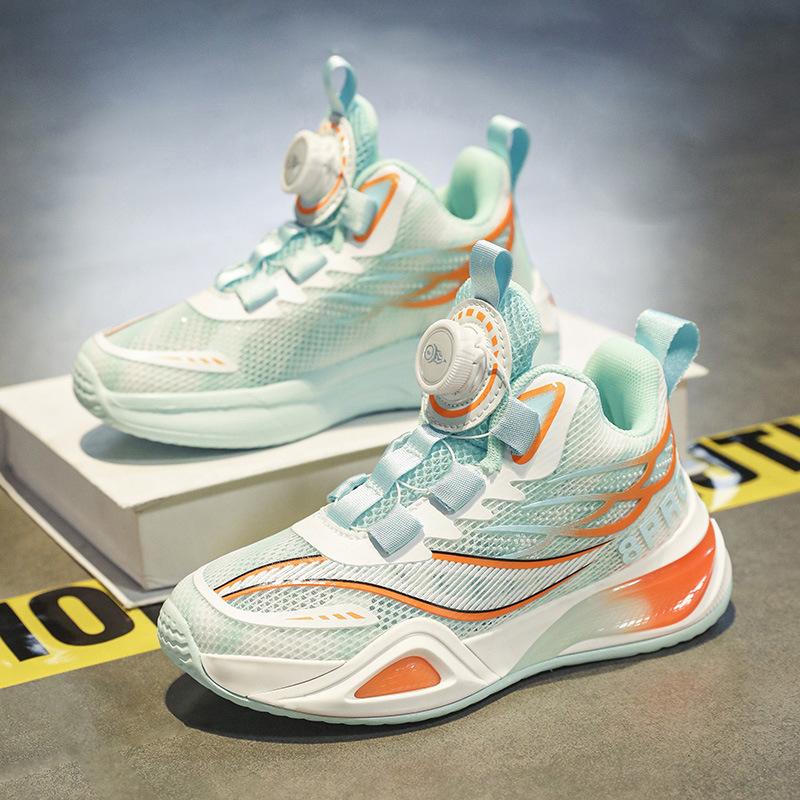 Boys shoes 2025 basketball shoes summer single net primary school children breathable sports shoes girls middle school children running shoes